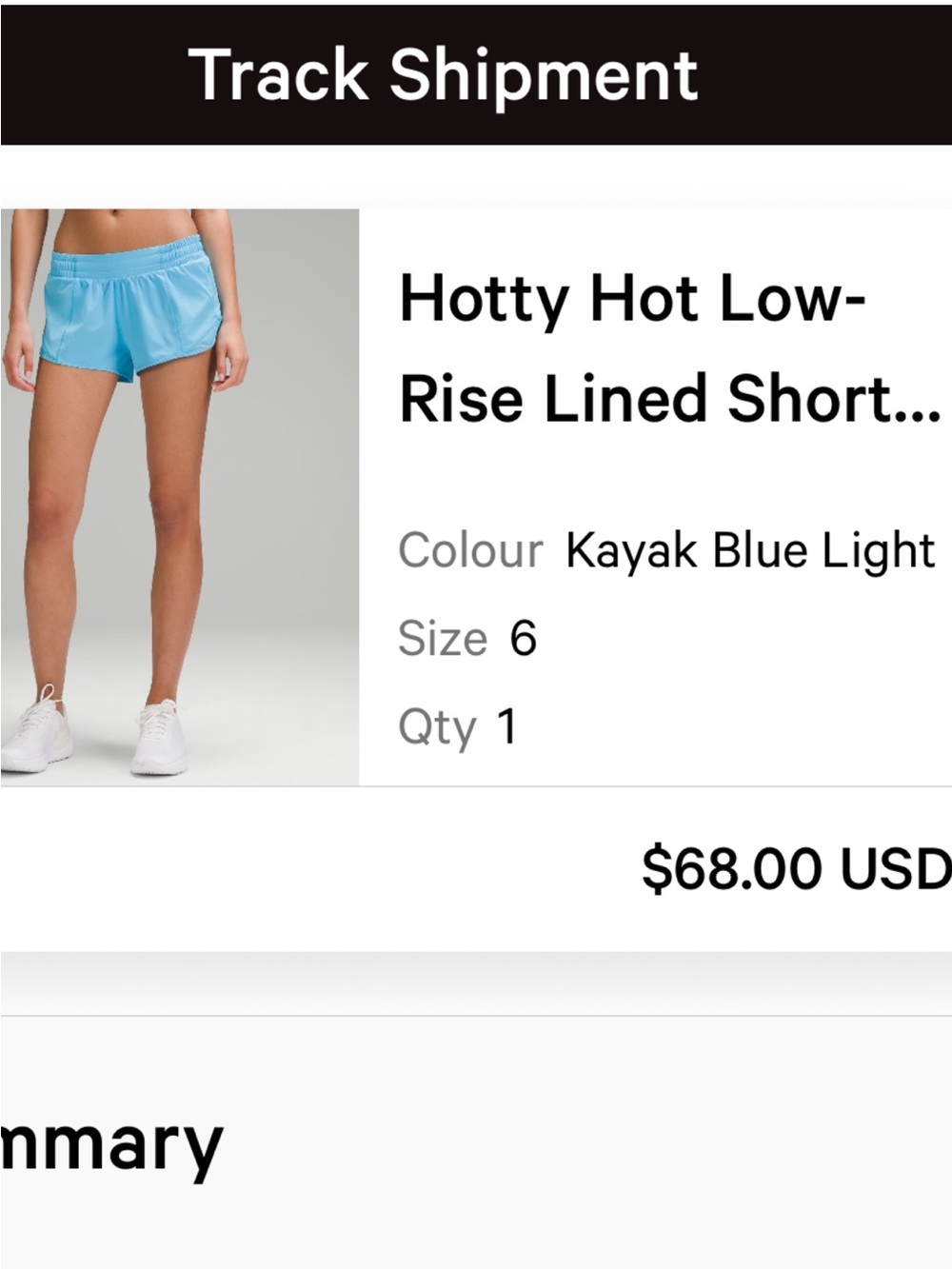 Hotty Hot Low-Rise Lined Shorts - Light Kayak Blue size 6
